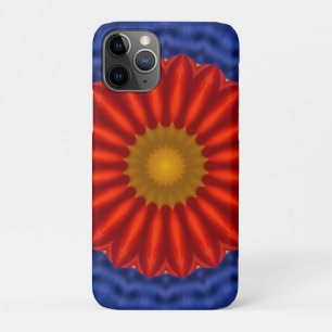 Case-Mate iPhone Case Canard sur fond bleu avec kaléidoscope rouge