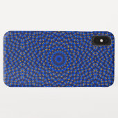 Coques Case-Mate iPhone Canard sur kaléidoscope bleu... (Dos (Horizontal))