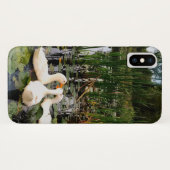 Coques Case-Mate iPhone Canards blancs, caleçons, cattails, lac (Dos (Horizontal))