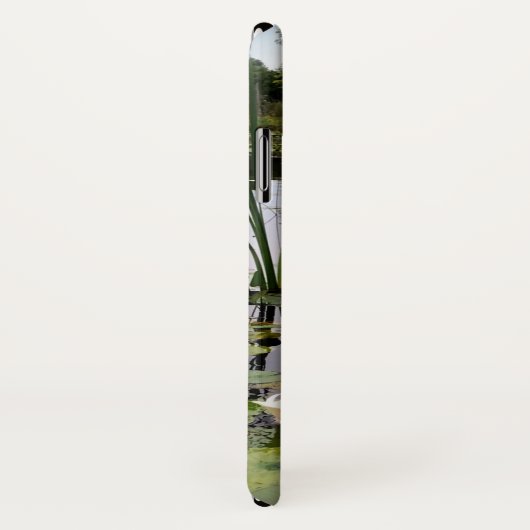Coques Case-Mate iPhone Canards blancs, caleçons, cattails, lac (Dos/Droite)