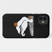 Coques Case-Mate iPhone Canards blancs coupés en bois victorien (Dos (Horizontal))