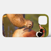 Coques Case-Mate iPhone Canards branchards et femelle sur une bûche dans u (Verso (horizontal))