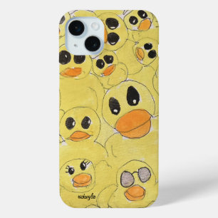 Coque iPhone 15 Mini Canards en caoutchouc