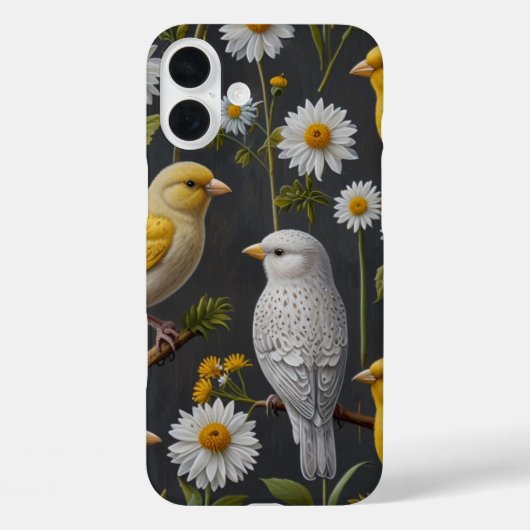 Coques Case-Mate iPhone Canaries dans une prairie Fleur sauvage (Verso)