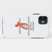 Coques Case-Mate iPhone Cancer Bully (Ruban orange) (Dos (Horizontal))
