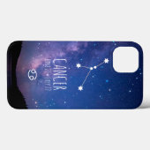 Coques Case-Mate iPhone Cancer | Constellation Zodiaque personnalisée (Verso (horizontal))