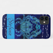 Coques Case-Mate iPhone Cancer dans le bleu foncé Coque-coque iphone d'acc (Dos (Horizontal))