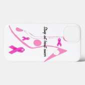 Coques Case-Mate iPhone Cancer du sein Ruban rose (Verso (horizontal))