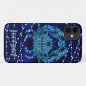 Coques Case-Mate iPhone Cancer en bleu foncé II (Dos (Horizontal))