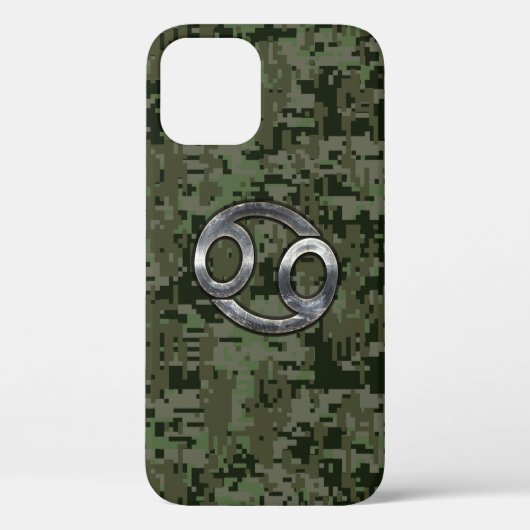 Coques Case-Mate iPhone Cancer Zodiac Sign on Green Digital (Verso)