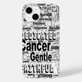 Coques Case-Mate iPhone Cancer Zodiac Word Cloud Inspiration Téléphone Cas (Verso)