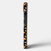 Coques Case-Mate iPhone Candy Corn Halloween noir et orange (Verso / Gauche)