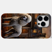 Coques Case-Mate iPhone Caniche Halloween Effrayant (Verso (horizontal))