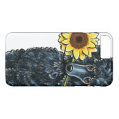Coques Case-Mate iPhone Caniche noir soleil (Dos (Horizontal))