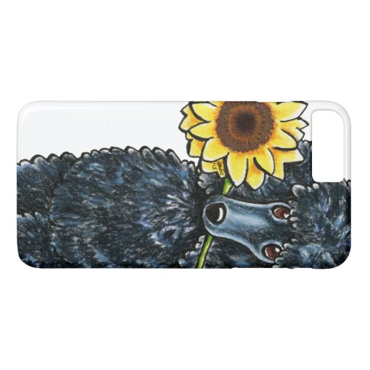 Coques Case-Mate iPhone Caniche noir soleil (Dos (Horizontal))
