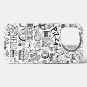 Coques Case-Mate iPhone Canicules alimentaires Plaques de papier carnet (Verso (horizontal))