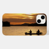 Coques Case-Mate iPhone Canoë coucher de soleil (Verso (horizontal))