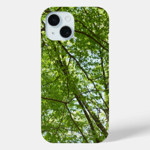 Coque Pour iPhone 15 Canopée du printemps Feuille Green Nature Scene