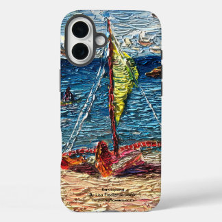 Coques iPhone 16 Plus Canot de voyage hawaïen Kawaipuna
