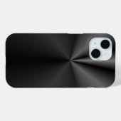 Coques Case-Mate iPhone Canot et rouleau : Métal brossé (Verso (horizontal))