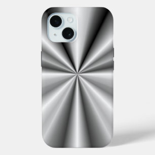 Coque Pour iPhone 15 Canot et rouleau - Métal brossé