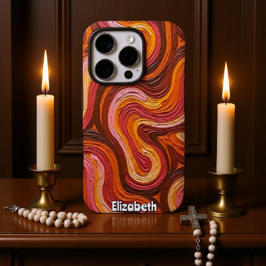 Coques Case-Mate iPhone Canyon Layers : Impasto Abstrait