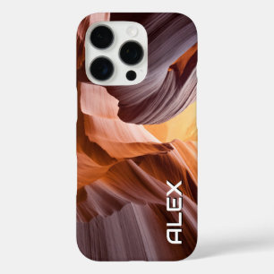 Coques iPhone 16 Pro Canyon Wave Sandstone Motif Tons de Terre