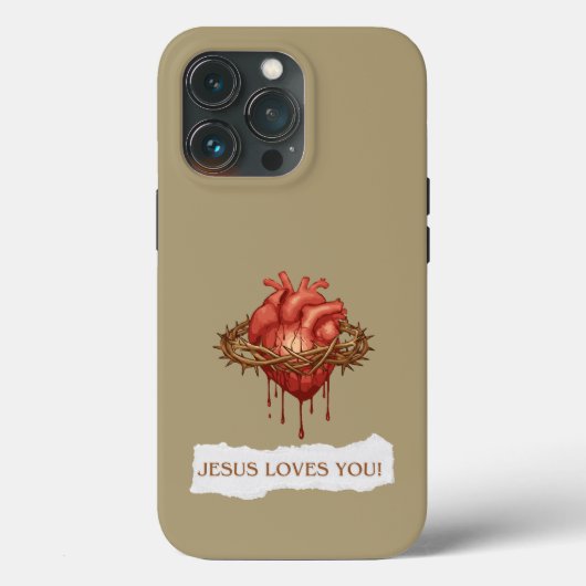 Coques Case-Mate iPhone Capa com frase motivational "Jesus Ama Você" (Verso)