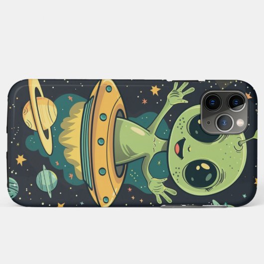 Coques Case-Mate iPhone capa iphone GREEN ALIEN (Dos (Horizontal))