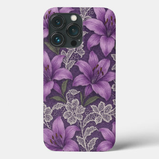 Case-Mate iPhone Case Capa para celular lírios e renda design 