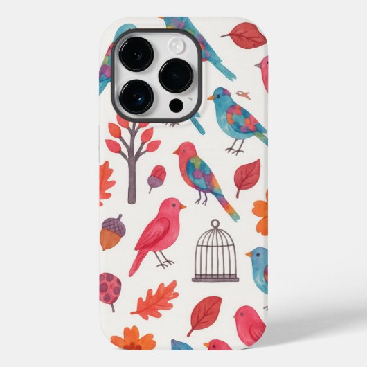 Coques Case-Mate iPhone Capa para celular Pássaros e Flores DESING (Verso)