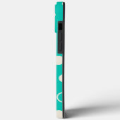 Coques Case-Mate iPhone CAPA PARA DESIGN Padrão Gráfico em Turquesa (Verso / Gauche)
