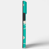 Coques Case-Mate iPhone CAPA PARA DESIGN Padrão Gráfico em Turquesa (Verso / Droite)