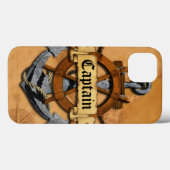 Coques Case-Mate iPhone Capitaine Anchor et roue (Verso (horizontal))