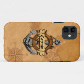Coques Case-Mate iPhone Capitaine Anchor et roue (Dos (Horizontal))
