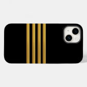 Coques Case-Mate iPhone Capitaine de bandes d'or Coque-coque iphone Mate (Verso (horizontal))