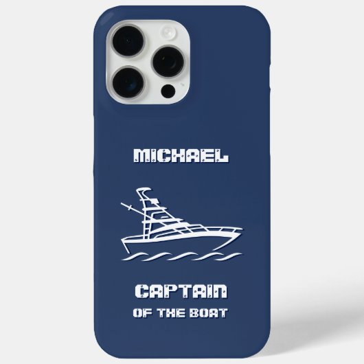Coques Case-Mate iPhone Capitaine du bateau (personnalisable) (Verso)