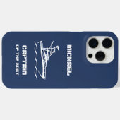 Coques Case-Mate iPhone Capitaine du bateau (personnalisable) (Verso (horizontal))