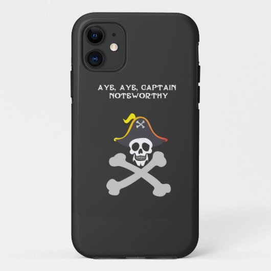 Coques Case-Mate iPhone Capitaine Noteworthy Crâne et Os de Pirate (Dos)