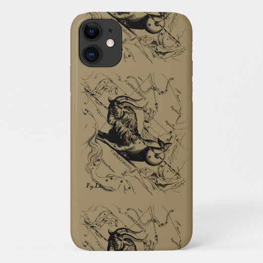 Coques Case-Mate iPhone Capricorne Constellation Carte Hevelius circa 1690 (Dos)