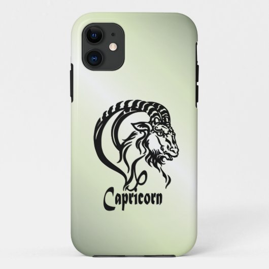Coques Case-Mate iPhone Capricorne la Chèvre de Mer Zodiaque Vert (Dos)