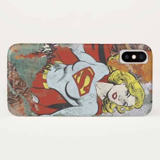 Coques Case-Mate iPhone Capteurs de bande dessinée Supergirl 2 (Dos (Horizontal))