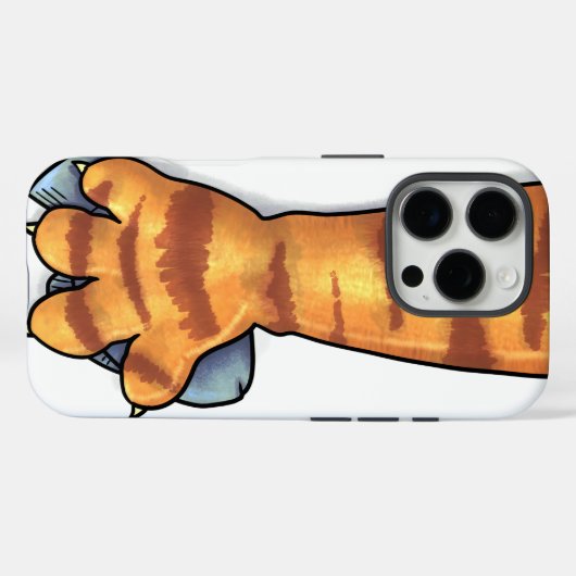 Coques Case-Mate iPhone Capture de chat (Verso (horizontal))