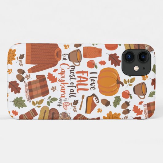 Coques Case-Mate iPhone Capybara Automne (Dos (Horizontal))