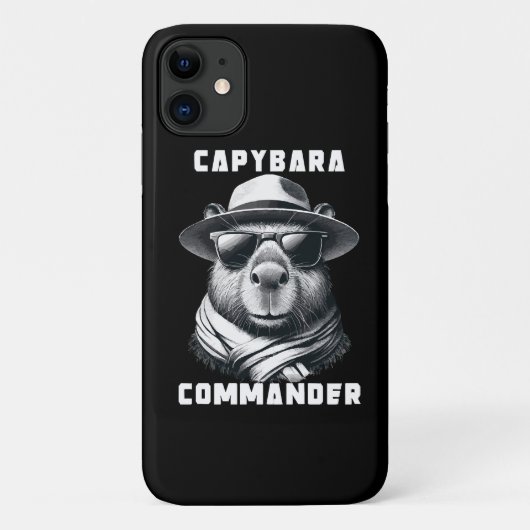 Coques Case-Mate iPhone Capybara avec lunettes de soleil Capy Commander (Dos)