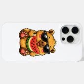 Coques Case-Mate iPhone Capybara Cool Melon d'Été (Verso (horizontal))