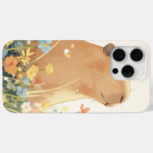 Coques Case-Mate iPhone Capybara Daydreaming (Verso (horizontal))