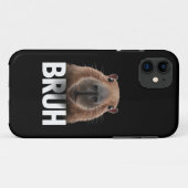 Coques Case-Mate iPhone Capybara Drôle Bruh  (Dos (Horizontal))
