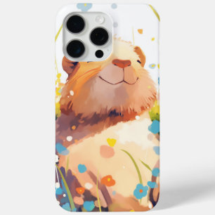 Coque iPhone 15 Pro Max Capybara Grassy Naptime