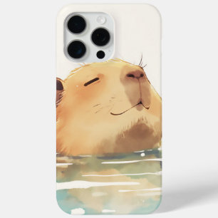 Coque iPhone 15 Pro Max Capybara se rafraîchissant